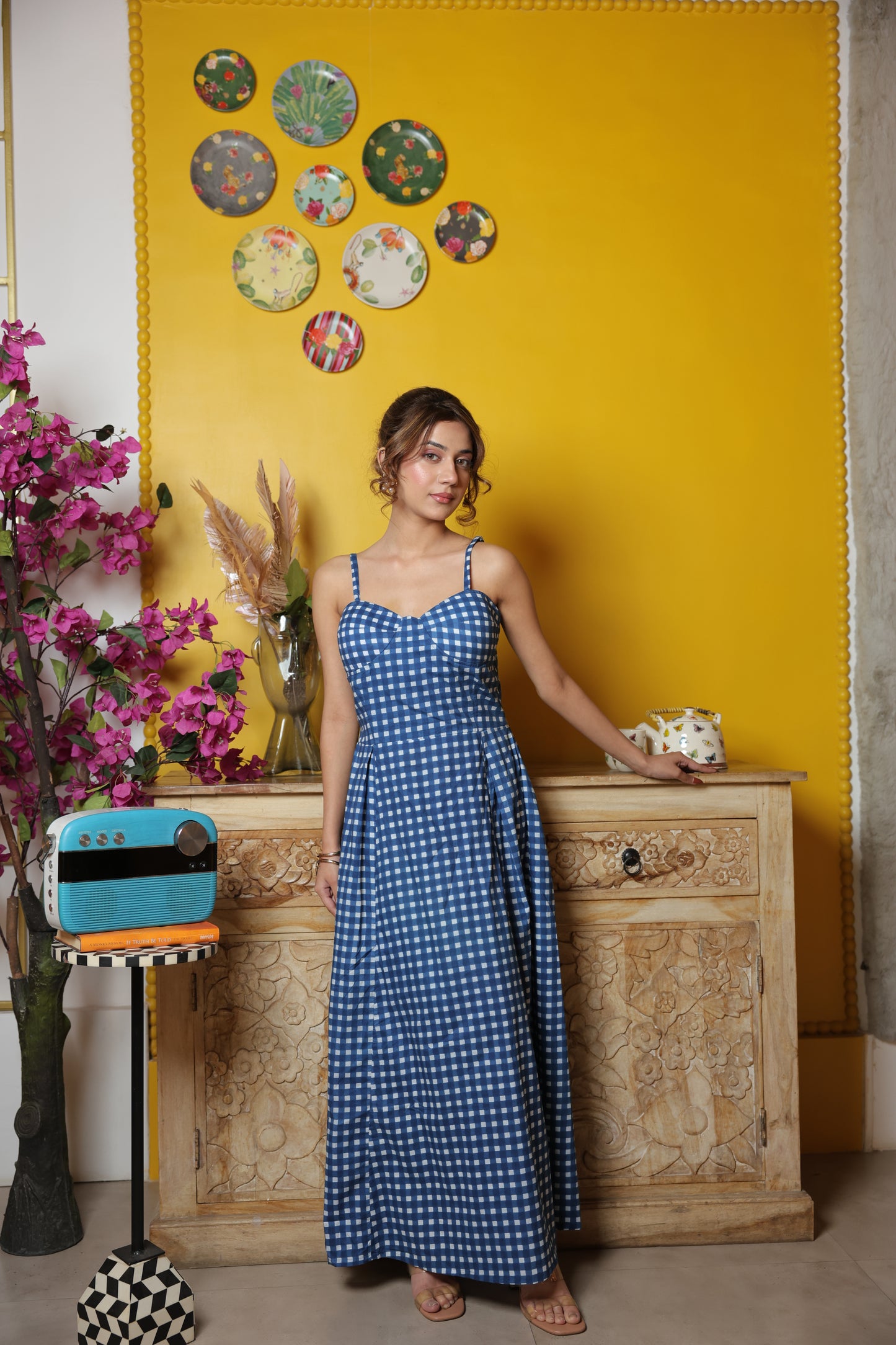Bluebell Gingham Maxi Dress