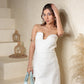 Pearl Cutout Mini Dress