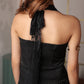 Noir Lace Halter top