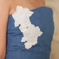Denim Bloom Corset Set